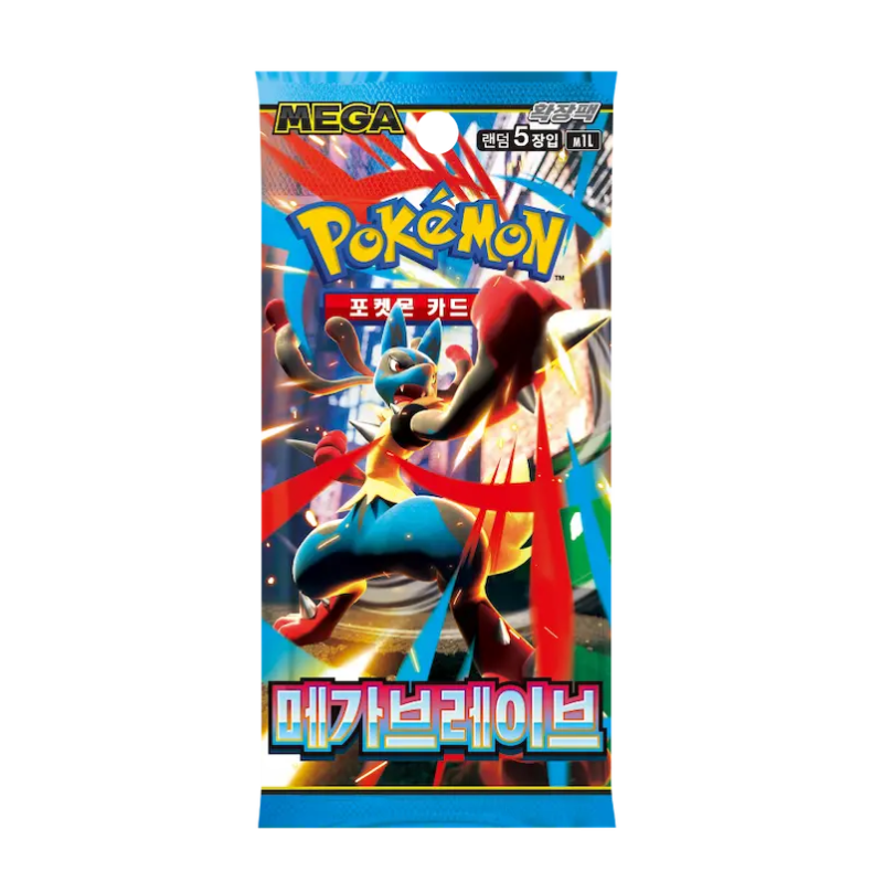 Pokemon Mega Brave m1L Korean Booster Pack
