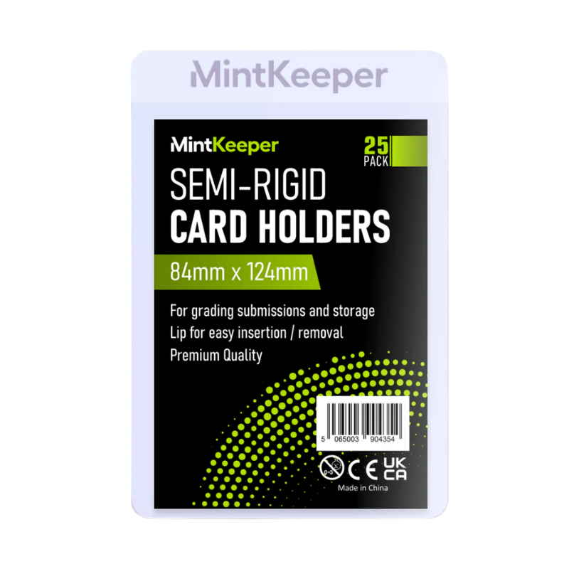 MintKeeper - (25) Semi Rigid Card Holder Top Loader