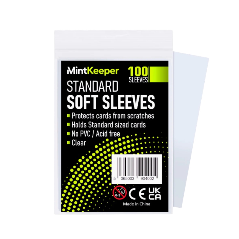 MintKeeper Standard Card Soft Sleeves - (100) Sleeves