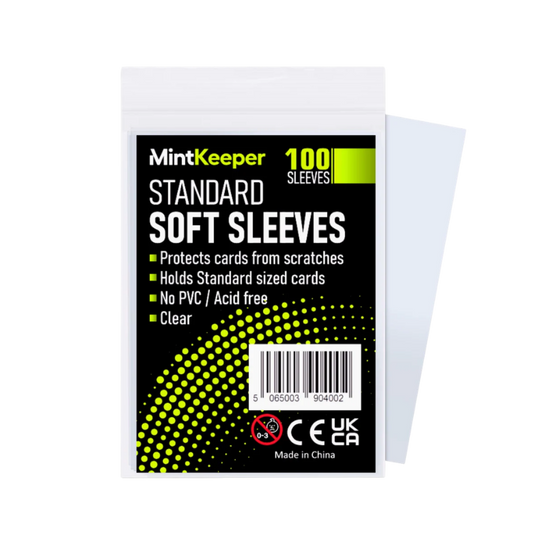 MintKeeper Standard Card Soft Sleeves - (100) Sleeves