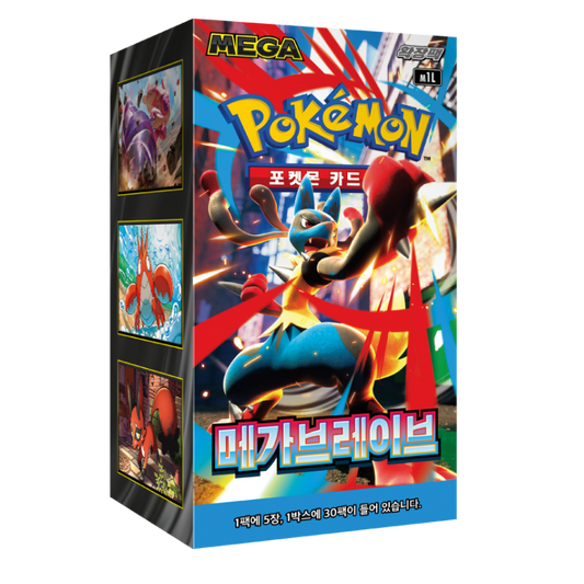 Pokemon Mega Brave m1L Korean Booster Box Sealed