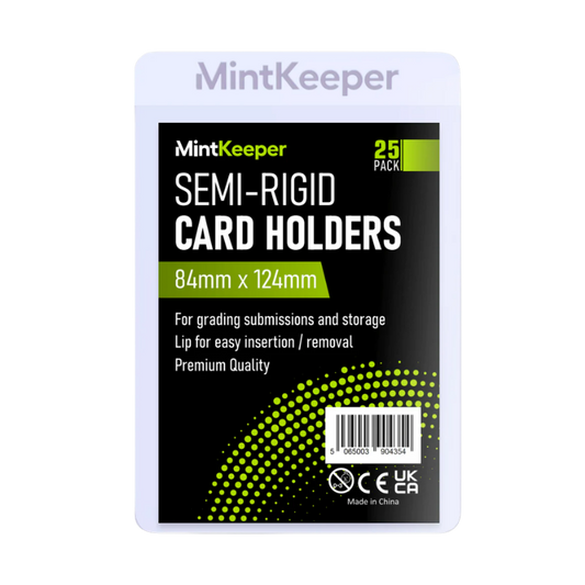 MintKeeper - (25) Semi Rigid Card Holder Top Loader