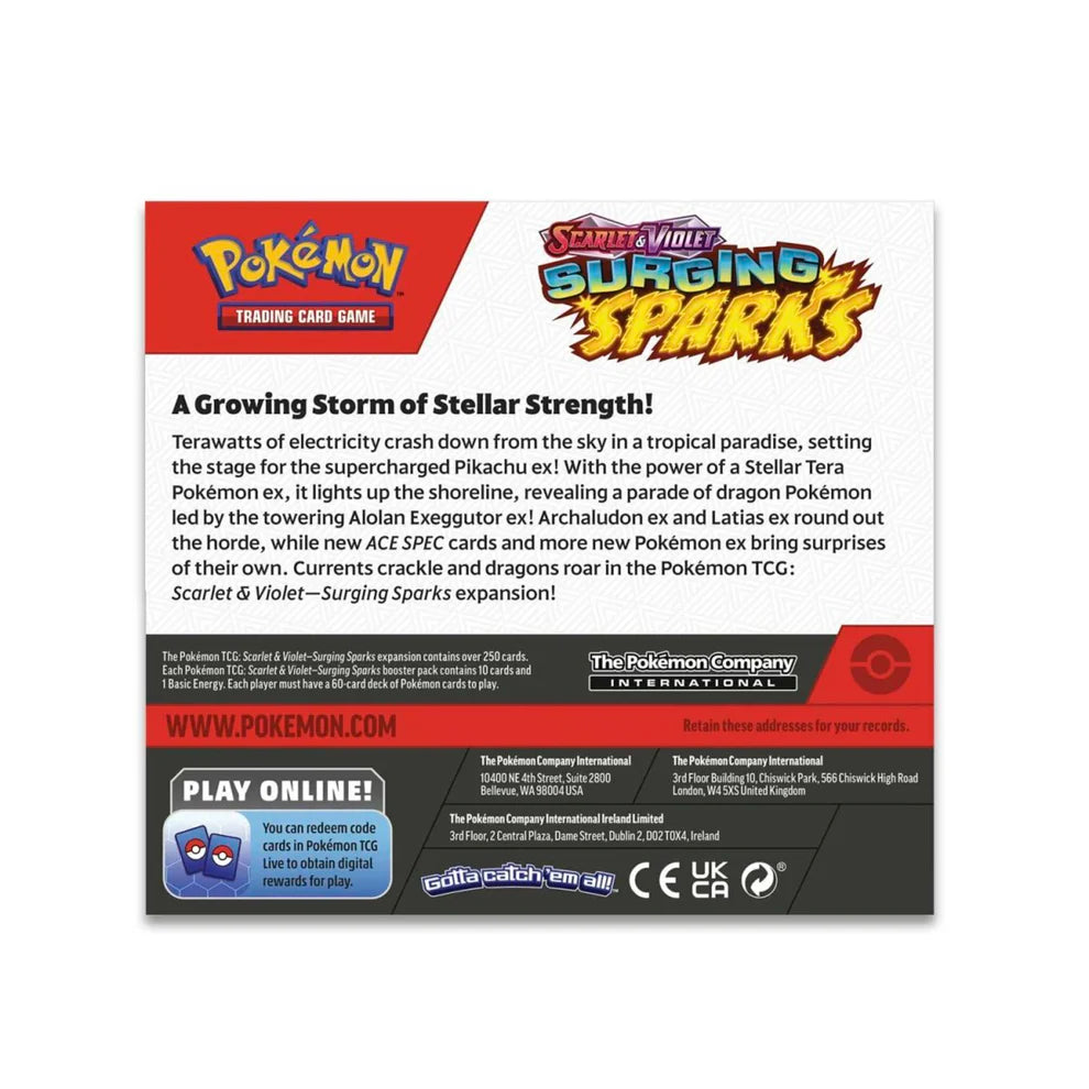 Pokemon Scarlet & Violet Surging Sparks: Booster Box (36 Packs)